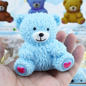 Cartoon <b>Cute</b> Teady <b>Bear</b> Toy Play Creative Stress Relief Toy Made of Durable Tpr Material Popular Squeeze Toy - Product Image 2