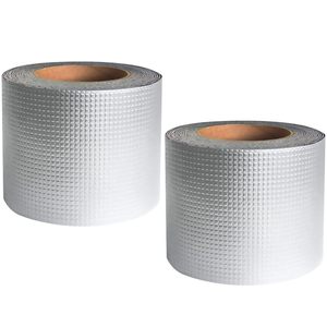 Cinta de Butilo de Aluminio Superimpermeable, Cinta de Butilo de Aluminio con Adhesivo de Caucho de Butilo para Ventanas y Techos Metálicos - Product Image 1
