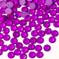 OYE-STONES Strass en verre vert néon SS6-SS30 non thermocollants, pierres à dos plat en cristal pour accessoires de nail art et loisirs créatifs