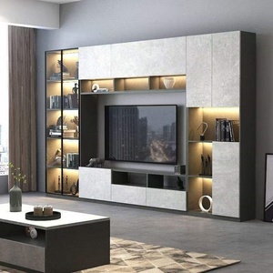 Wholesale Modern Style Tv Stand Set <b>Wall</b> Wooden Luxury Media Console <b>Living</b> <b>Room</b> Furniture Cabinets TV <b>Unit</b> Cabinet with LED - Product Image 2