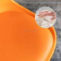 Sièges de bar courbés en PU SYT, idéaux pour la cuisine, les studios de design, et faciles à nettoyer – Mobilier de bar pour les zones de réception