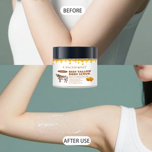 Exfoliante Corporal de Sebo de Res Orgánico de 200g con Aceite de Jojoba, Crema Hidratante Profunda, Etiqueta Privada, Venta al por Mayor, Res Alimentada con Pasto - Product Image 6