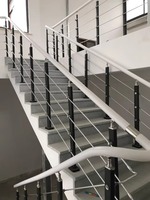 Installation Facile, Garde-corps Moderne en Acier Inoxydable 304 pour Escalier de Villa, Balcon, Rampe