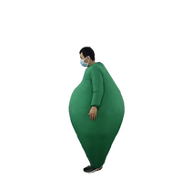 Costumes gonflables de gros homme vert pour hommes adultes