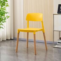 Chaise portable à dossier incurvé en plastique renforcé pour cantine, prix de gros, fabriquée en Chine, idéale pour café intérieur