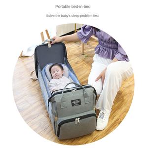 Venta al por mayor de bolsas multifunción para mamás, bolsa de cama plegable con aislamiento de gran capacidad para bebés, cuelga convenientemente cochecito de bebé al aire libre - Product Image 3