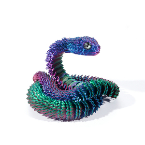 Juguetes de Serpiente Impresos en 3D, Flexibles, para Aliviar el Estrés y el TDAH, Ideales como Mascota de Escritorio para Coleccionistas de Animales - Product Image 3