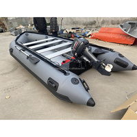Bateau gonflable de ponton de pêche de plancher en aluminium de PVC de la CE 16ft 5m à vendre