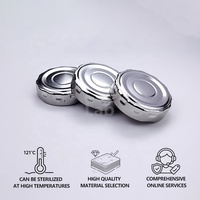 Fourniture directe usine – Bouchon à vis en métal étamé de haute qualité 38 mm pour pot en verre 5 ml – Couvercles torsadés durables et étanches pour bouteilles
