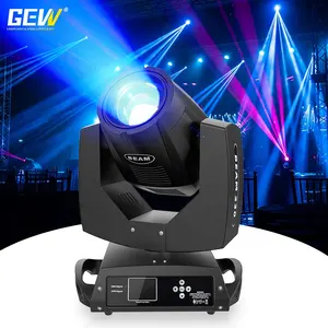 GEVV sahne aydınlatma ekipmanları DMX 230W Wedding 7r 230 işın hareketli kafa işık düğün DJ disko için