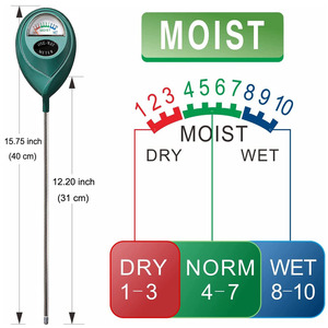 Long Probe Deep Use Soil Moisture Meter, Water Monitor Indicator <strong>Sensor</strong>, Hygrometer for Outdoor Indoor Large Pot <strong>Plants</strong> - Product Image 2