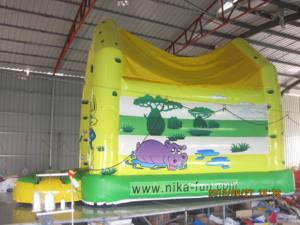 Château gonflable sur le thème des animaux pour location commerciale de fêtes d'enfants en plein air - Product Image 2