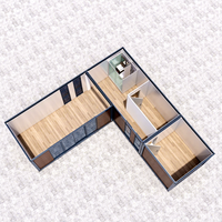Maisons préfabriquées portables, étanches, à isolation thermique, personnalisées, pour le camping, l'école, le salon, design moderne