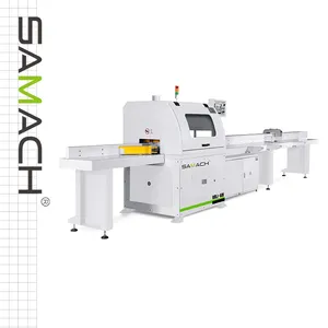SAMACH CNC Timber Cutting Off Saw Automatic CNC Measure Length Wood Jumping Saw
