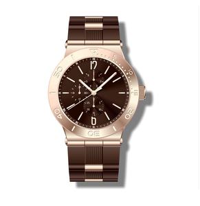 カスタム時計ローズゴールドステンレススチール10 ATMクォーツ時計ブランドあなた自身のロゴ高級時計メンズ - Product Image 4