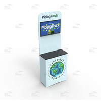 Support d'affichage publicitaire portable en tissu tendu personnalisé Misign, imprimé sur mesure, pour salon professionnel, support de télévision pour exposition