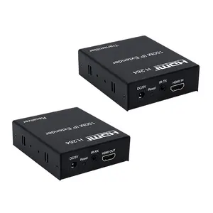 الجملة HDMI سوبر موسع من cat-5e/6 تمتد إلى 50m يدعم 1080P 3D مع جهاز التحكم عن بعد الأشعة تحت الحمراء