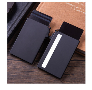 Porte-cartes métallique en aluminium avec blocage RFID personnalisé mince en gros avec pince à billets pop-up à fermeture ouverte et porte-cartes <span class=keywords><strong>multi</strong></span>-cadeaux - Product Image 6