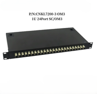 Boîtier de terminaison optique 19 pouces 24 ports SC monomode multimode pour rack, panneau de brassage de fibres optiques SC/UPC/APC/OM1/OM2/OM3/OM4