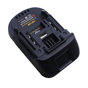 Nouvel <span class=keywords><strong>adaptateur</strong></span> de batterie USB <span class=keywords><strong>20V</strong></span> pour <span class=keywords><strong>Dewalt</strong></span> DCB200 DCB200 DCB205 M18 convertir en <span class=keywords><strong>18V</strong></span> BL1830 BL1840 BL1850 - Product Image 3