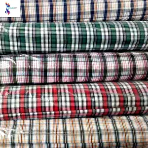 Stocklot 남자 원사 염색 shirting 직물