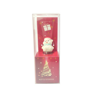 Christmas Snowman Wine Stopper Set Aluminum Alloy Bottle Christmas <b>Decorative</b> Wine Stoppers - Product Image 2