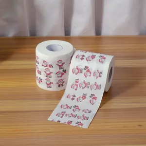 Rollos de papel higiénico orgánico, paquete de 12 capas, personalizado, impreso