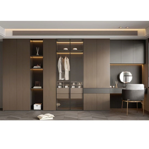 Nuevos Diseños de Armarios de Madera Delicados y de Lujo, Fáciles de Instalar, Elegantes, Resistentes a la Humedad, Bajos en Formaldehído, Muebles para Apartamentos - Product Image 1