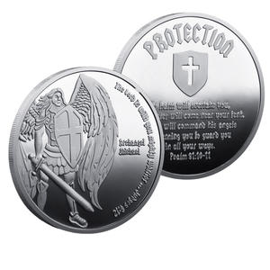 Pièce de collection commémorative en métal, motif Archange Michel, décoration, symbole de la foi, pour la lutte contre <span class=keywords><strong>le</strong></span> <span class=keywords><strong>mal</strong></span> - Product Image 6