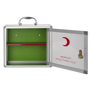 Botiquín de Primeros Auxilios de Aluminio Cuadrado para Montar en la Pared, Capacidad de 6-10L, Color Plateado, Diseño Minimalista, Portátil - Product Image 6