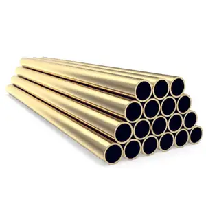 Roll Brass Tube 99% Pure Copper Nickel Pipe Hollow Copper Capillary Tube Oil Cooler Pipe for Condenser and Heat Exchangers