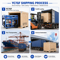 Groupe électrogène diesel monocylindre refroidi par air SCDC Yuchai YC7GF 7 kW 230 V 4 temps pour applications d'alimentation de secours d'urgence