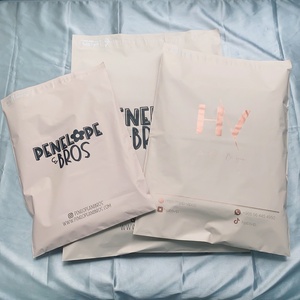 Bolsas de Embalaje de Plástico Personalizadas al por Mayor de Alta Calidad, Bolsas de Polietileno con Logotipo de Rosa Impreso Personalizado, para Supermercados y Tiendas de Comestibles - Product Image 1