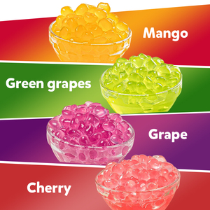 Ingrédients pour Bubble Tea au Goût de Raisin Vert, Faible en Graisse, Sucré, Cristaux de Konjac, avec Sucre en Sachet, Personnalisation Possible - Product Image 4