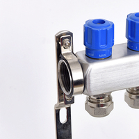 Colector de agua automático de acero inoxidable 304, diseño tradicional, piezas de suelo de calefacción central, 220V