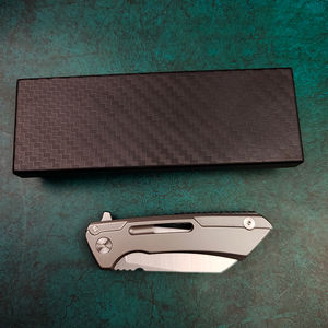 Pisau saku <span class=keywords><strong>Mini</strong></span> portabel EDC pegangan baja D2 Pertahanan Tinggi desain lipat taktis pisau Premium UNTUK penggunaan sehari-hari OEM - Product Image 6