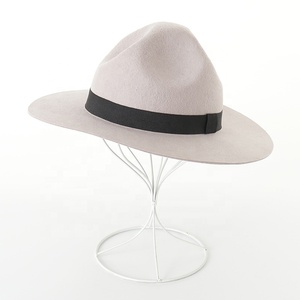 Biểu Tượng Tùy Chỉnh Sang Trọng 100% Len Úc Len Cổ Điển Người Đàn Ông Phụ Nữ Rộng vành Fedora Cảm Thấy Hat Sản Xuất - Product Image 3