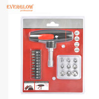Jeu de 26 embouts de tournevis à cliquet, embouts multi-types CR-V, haute dureté, durables, équipement de réparation manuelle pour la maison