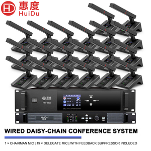 Sistema Microfonico Digitale HD-8800 per Videoconferenze, Collegamento a Catena fino a 250 Unità, Matrice HDMI con Controller LCD da 3,5 Pollici - Product Image 4