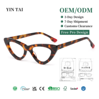 Lunettes de vue unisexes vintage en acétate, monture optique tendance, logo personnalisé