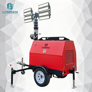 Tour d'éclairage à faisceau large haute luminosité, mât de levage de 9,5 m, alimenté au diesel, pour l'exploitation minière et le sauvetage - Product Image 4