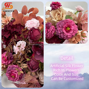 Arreglo DE BODA suave Decoración Flores Fila Rosa Pasillo Artificial Boda Flor Corredor Decoración - Product Image 2