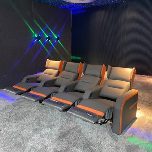 Moderne Confortable Multifonctionnel Électrique Inclinable Canapé Chaise En Cuir Véritable Home Cinéma Meubles Hôtel Théâtre Meubles - Product Image 2