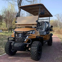 Voiture de golf électrique de luxe haut de gamme 120A, 3 à 4 places, tout-terrain, 72V, véhicule utilitaire équipé d'un contrôleur intelligent