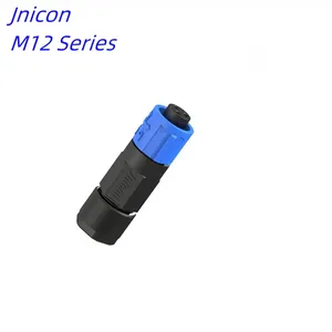 Factory sell M12 PCB Connector 4 5pin IP67 IP68 M12 right angle connector receptacle waterproof Pan Mountel Connector