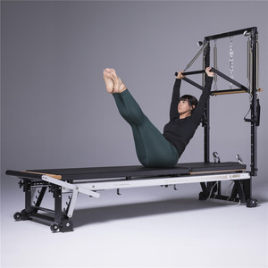 <span class=keywords><strong>Reformer</strong></span> Pilates Pro <span class=keywords><strong>Aluminium</strong></span> dengan Tower Infinity Bar, Rangka Vertikal, Half Track Pilates <span class=keywords><strong>Reformer</strong></span> Con Torre - Product Image 5