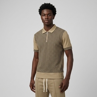 Ensemble de survêtement décontracté d'été pour homme J H, grande taille, léger, 2 pièces, avec polo à demi-zip à imprimé dégradé abstrait et pantalon à cordon de serrage