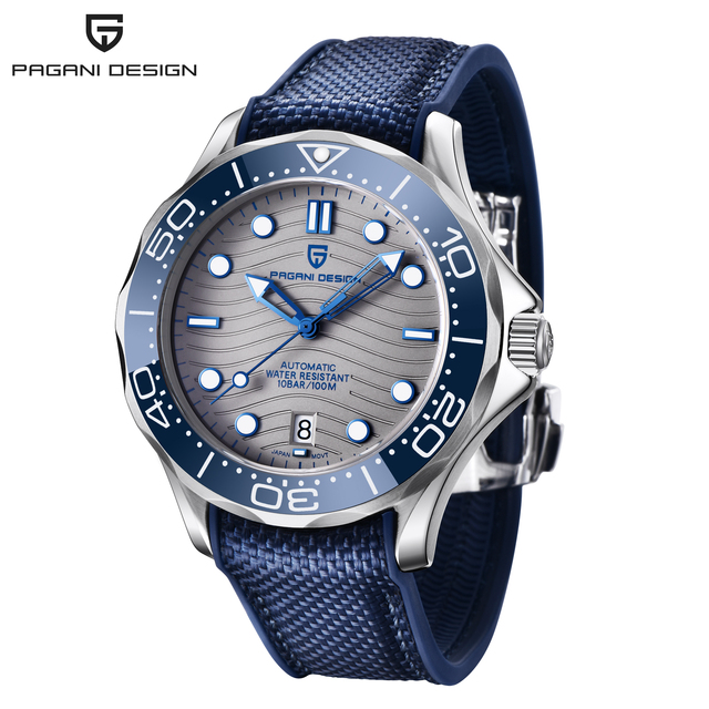 PAGANI DESIGN 1685 Men Luxury Automatic Mechanical Sapphire Crystal 200M Diver Waterproof Sports Luminous Japan Movement Watch