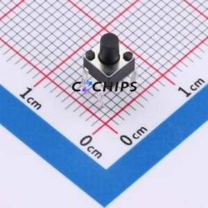 SMG-02-H060A1 Tactile Switch Through hole Component (THT)-4P,4.5x4.5mm Switch Single Pole Single Throw Round Button 2.5N 4.5mm - Product Image 1