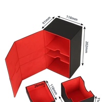 Boîte de rangement polyvalente en cuir PU pour plus de 200 cartes, design TCG personnalisé, cartes Yu-Gi-Oh, tarot, personnalisable, 26,5x18x10cm